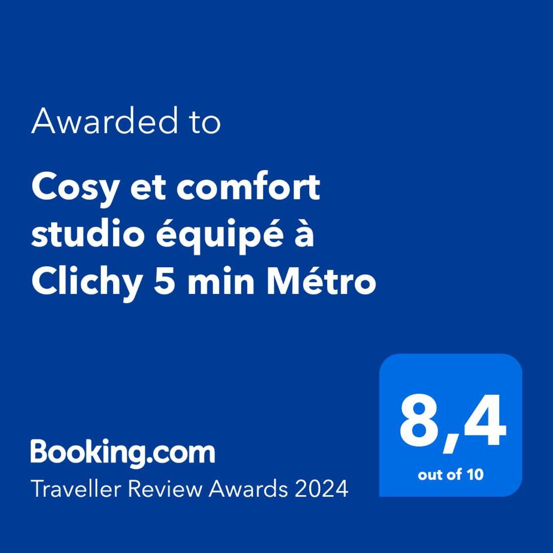 Cosy Et Comfort Studio Equipe A Clichy 5 Min Metro Exterior foto